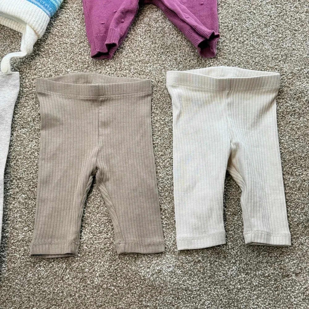Baby Girl Clothes Lot H&M Disney Carters Romper Dress Leggings Tights 0-6M 10pc